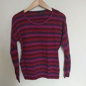 THE LIMITED Red/purple striped sweater